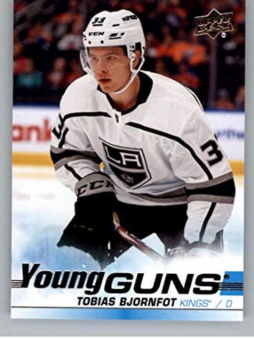2019-20 Горна палуба #238 Тобијас Бјорнфот Млади пиштоли РЦ дебитант Лос Анџелес кралеви НХЛ хокеј за тргување со картички