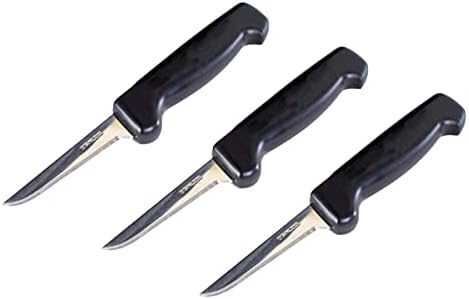 Кујна + нож за домашно парнирање - 2,5 ”ултра остри хируршки ножеви од не'рѓосувачки челик - 3 пакувања