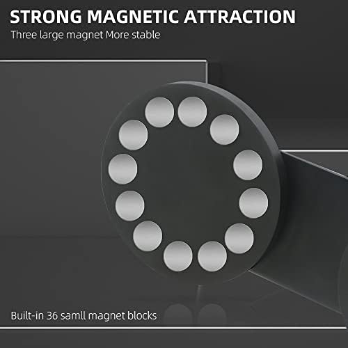 Surewo Magnetic Action Camera Mount за GoPro 11, Tripe Magnet Suction Sup Mound Countibtival со GoPro Hero 10 9 8 7 6 5 Black, DJI Osmo