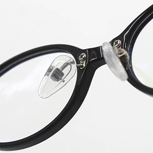 УУЈЕО 50 Еез Силиконски Очила Влошки За Нос Перници Анти Лизгачки Очила Замена На Подлогата За Нос Завртка Во Очила За Сонце