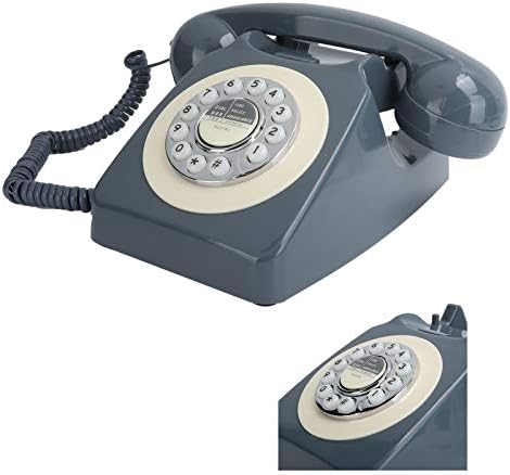 Антички ретро класичен врв телефон, фиксен стил на европски стил Пастирски стил Телефонски ретро класичен кабел телефон
