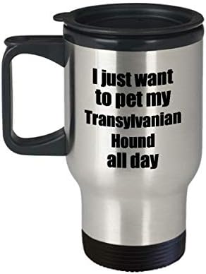 Transylvanian hound travel ughубител на кучиња мама тато смешен подарок идеја за автомобилски новини кафе чај 14oz изолиран патнички