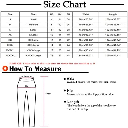 Постелни панталони OPLXUO за жени, плус панталони со големина на жени - панталони со високи половини летни обични панталони со џебови