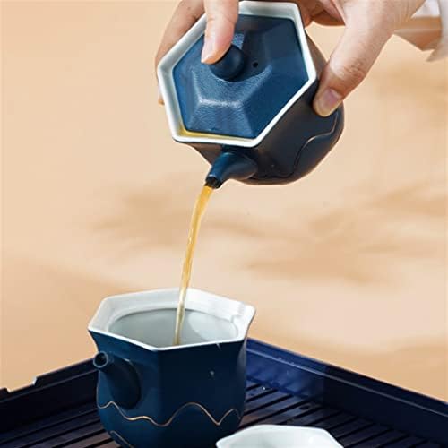 Ganfanren Travel Kung Fu Tea Set Home Brewing чајник керамички чај чаша чај од отворено чај сад преносен