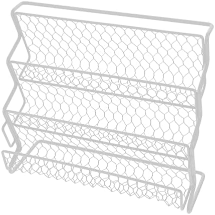 Јарноу 1 парчиња решетка биро за складирање полици за зачини за зачини кујнски решетки за зачинување шише за складирање на решетката за складирање