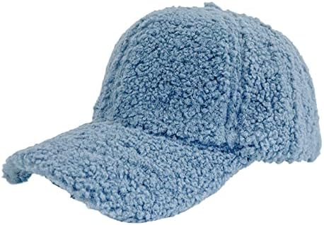 Зимска фаукс волна бејзбол капа за мажи жени Теди руно спортови капачиња топла зимска прилагодлива лента за бејзбол капа