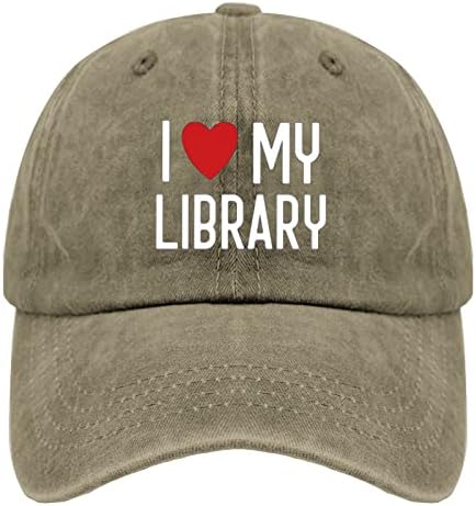 Капи за училишни капа, ја сакам мојата библиотека тато капа, гроздобер тато капа за мажи