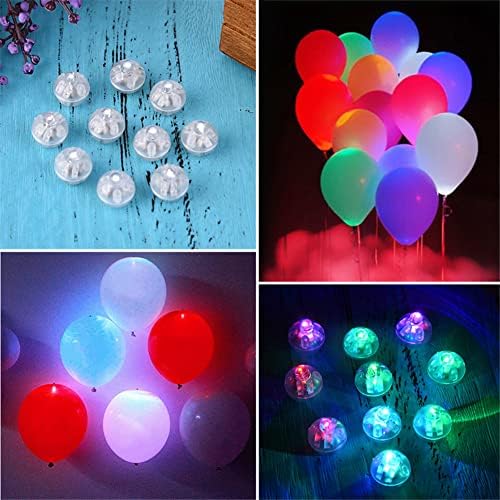 Biotat LED LED балон светлина мини тркалезни топки светла - декоративни светла за балони со топки - 10 парчиња мини LED светла долго