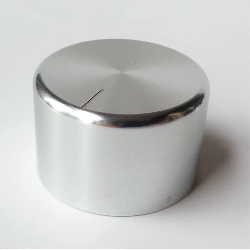 Ydeleks 1pc 35x22mm сјае сребрено цврсто алуминиумско копче волумен Потенциометар копче за засилувач за звучникот на засилувачот