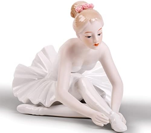 MTME ṁè Порцелански фигурини балетски танчери Позиција А, извајана статуа, ракотворби, уметничка опрема, скулптура, украс за домови