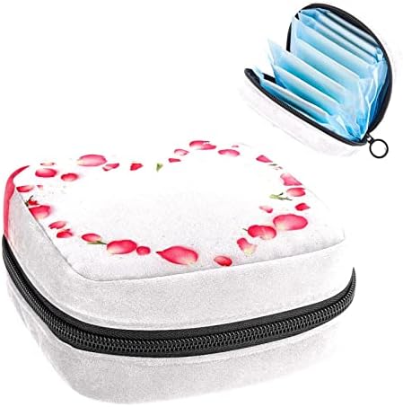 Санитарна торба за складирање на салфетка, торбичка за подлога, торбичка за подлога, мала торба за шминка, розово лив