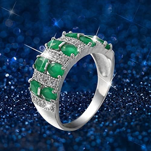 Прстени прстени за жени, елегантни златници за венчавки прстени што одговараат на гроздобер сребро рачно изработен силиконски прстен