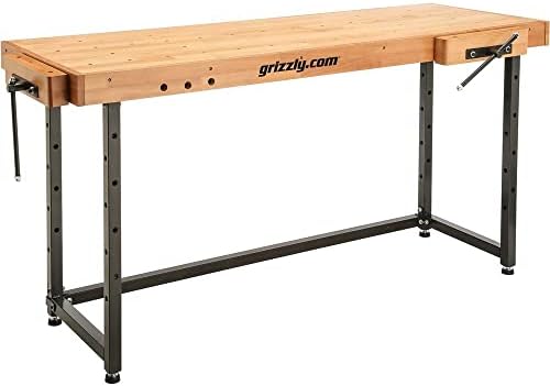 Grizzly Industrial T1251 - 72 x 25 Workbench на кабинетот за бука