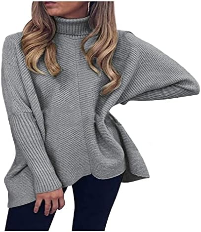 Prdecexlu долг ракав пулвер женски моден туничен клуб зимски удобни џемпери цврсти Jerseyерси желки меки меки