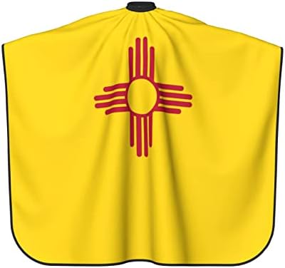 Ново Мексико државно знаме Унисекс салон за сечење коса Кејп крпа, бербер фризер, обвивка за фризура, престилка, додаток за стилизирање на стилизирање