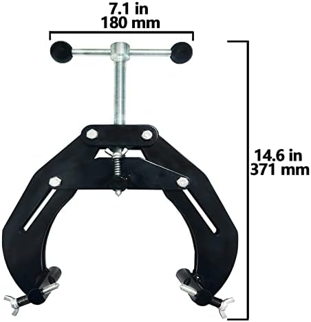 Лонге Ултра Стегач 2 до 6 инчи, Стегач За Тешки Цевки, Силни Рачни Алатки, Лесна Стегач За Усогласување На Цевките За Дизајн, Со Завртки Со