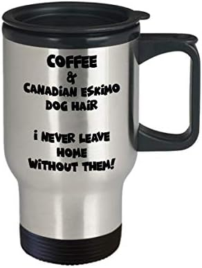 Канадски Ескимо Куче Патување Кригла-Смешни И Симпатична Чај Кафе Чаша-Совршен За Патување И Подароци