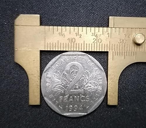 Европската Монета Постави Монета Француски 2 Франк Монета Никел Монета Сеење Божица Монета Колекција