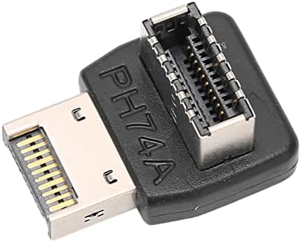 ПРАВОАГОЛЕН USB Тип Е Адаптер, Заглавие На Предниот Панел Машки На Женски USB 3.2/20Gbps 3.1/10Gbps ЗА USB C Заглавие Матична Плоча