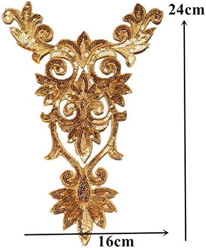 Закрпи на флоински секвенци цветни тотем шијат железо на значки извезени апликации за облека занаетчиска декорација налепница за занаетчиска