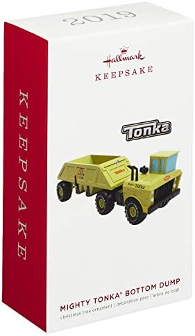 Hallmark Keepsake Божиќ 2019 година датира од Tonka Mighty Down Dump Truck Ornament,