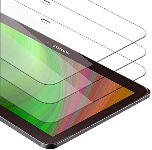 Cadorabo 3x калено стакло компатибилно со Samsung Galaxy Tab 3 10.1 во висока транспарентност - 3 Pack Ection Заштита на екранот 3D Touch