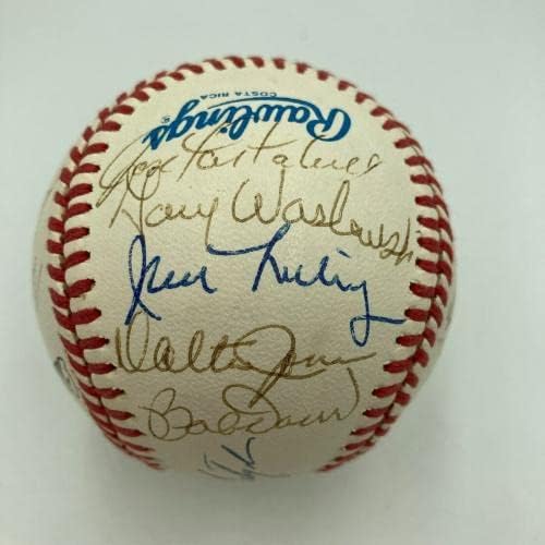 1967 Тимот на Бостон Ред Сокс Ал Шампи ги потпиша американската лига Бејзбол ЈСА - автограмирани бејзбол