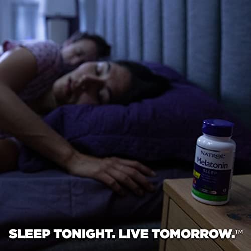 Natrol melatonin Брзо растворете ги таблетите, ви помага да заспиете побрзо, да заспиете подолго, лесни за земање, се раствора во