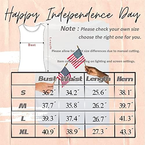 Американско знаме ќелава орел за независност кошула за жени 4 -ти јули без ракав графички патриотски лабав мускулен резервоар врвови