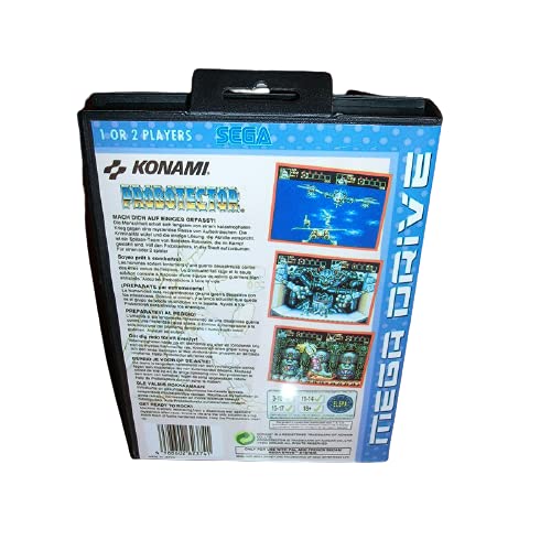 Адити проботектор ЕУ покритие само работи на ПАЛ со кутија и прирачник за Sega Megadrive Genesis Video Game Console 16 бит MD картичка