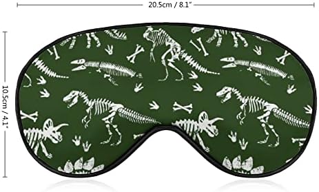 Сместо -диносаурус Скелет мек за спиење маска за очи за спиење за слепите врски совршени блокови светлина со прилагодлива лента