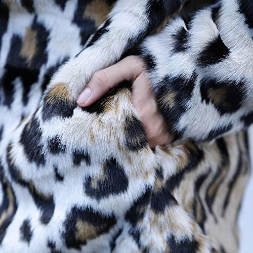 Malените во Малбаба мачка уво топло зимски врвни дами леопард печатен пулвер скокач за надворешна облека