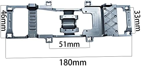 Комплетна рамка за метална шасија за FMS 1/24 Power Wagon FCX24 RC Crawler Model Model Autgrade Dest