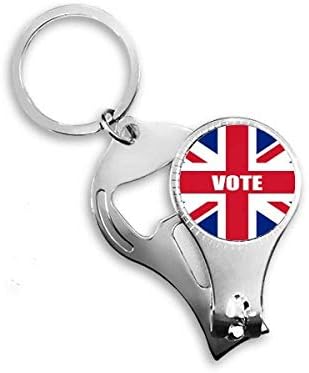 Гласање на знамето на Велика Британија во Велика Британија за општи избори Nail Nipper Ring Key Clain Clain Clipper Clipper