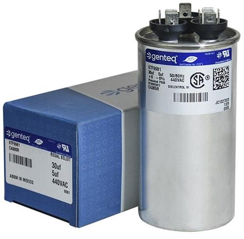 Носител HC98KA031-30 + 5 UF MFD 440 Volt VAC GENTEQ замена на тркалезна двојна кондензатор
