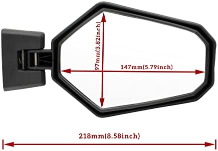 Прилагодливи ретровизори за преклопување на задниот поглед на Can Am Maverick Trail Sport Commander, Sautvs Premium странични огледала