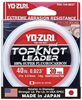 Yo-Zuri Topknot 30 yd Водач за тоне, исчезнува розова, 40 lb