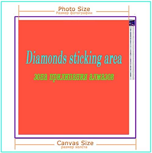 Дијамантски сликарство животни тигар дијамантска уметност за возрасни, DIY 5D дијаманти точки комплети 36x106in/90x270cm околу целосна