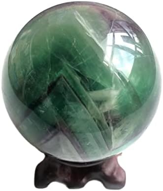 Fluorite Crystal Sphere Reiki Healing Natural Stone And Minerals Quartz Ball Home Decoration Baoding Ball Antiques Exorcise Evil Spirits