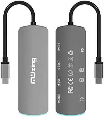 MWZING USB C 8in1 Мултипорт Адаптер Ултра-Тенок Dongle со HDMI, Sd/Micro SD Читач На Картички и Pd Полнач За Лаптоп, КОМПЈУТЕР, Mac,
