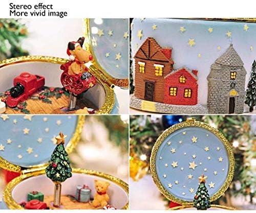 Zlbyb Музичка кутија Симпатична смолмузичка кутија романтичен креативен роденденски подарок за деца деца на Божиќ/роденден