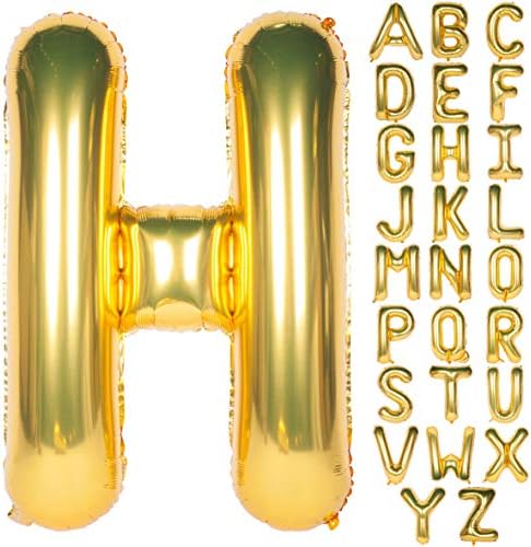 Писмо балони 40 инчи гигантски џамбо хелиум фолија Милар за украси за забави злато