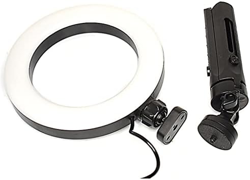 ZSEDP 6 инчи мини затемнето ладно топло LED студиски фотоапарати со фото телефонска светлосна ламба со стативи прстенести табела пополнете