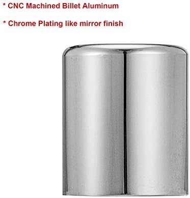 Wsays 2pcs Chrome Docking Point Hardware Magnet Cover Capps комплет компатибилен со Harley Touring Street Glide Electra Glide Road