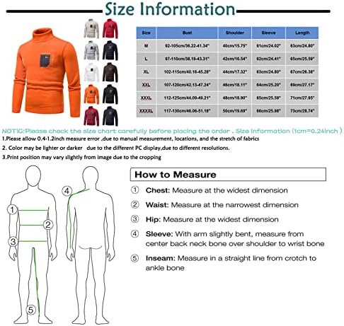 Загреан џемпер за мажи, машка џемпер со џемпер со висок врат, цврста боја тенок џемпер за дното