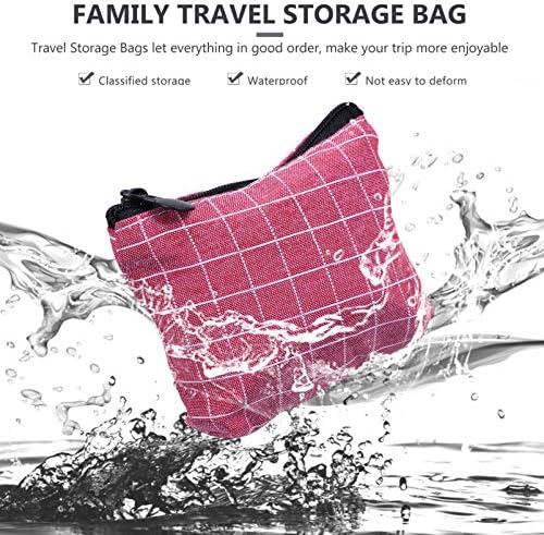 Запостави торби торбички торби за шминка 4 парчиња менструална подлога санитарна подлога торбички со патент торбичка за жени и девојчиња, жени