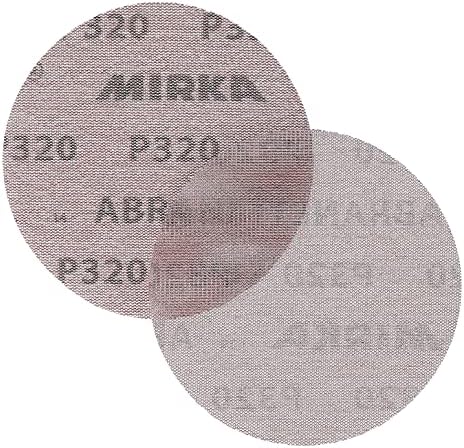 Mirka 9A-232-320 Abranet 5 320 решетка мрежа абразивни дискови за пескарење без прашина, сива