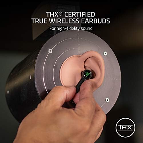 Razer Hammerhead True Wireless Pro Bluetooth Gaming Earbuds: Thx Сертифициран - Напредно откажување на хибриден активен бучава