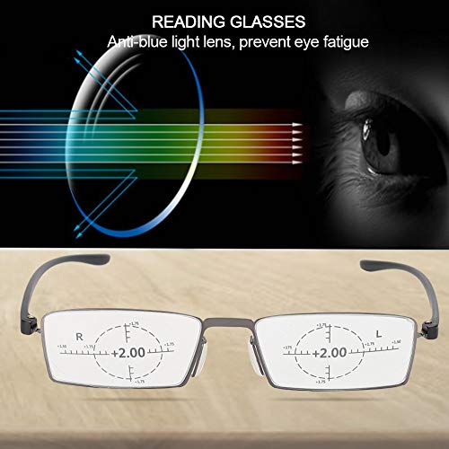 Постари очила - Очила за читање против сина светлина, лесни презбиопични очила сина светлина блокирање на очила за замор олеснување анти -очила чиста леќа за постар