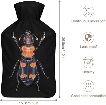 Американска лабава бубачка топла вода торба 1L со капаци за вбризгување шишиња со топла вода за рачно засадување за заштита од ладно Заштита